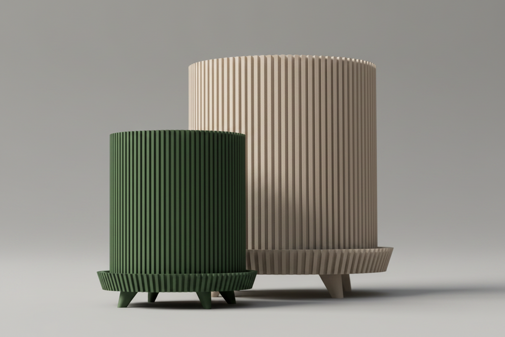 Vaso di Design- sferico con gambe