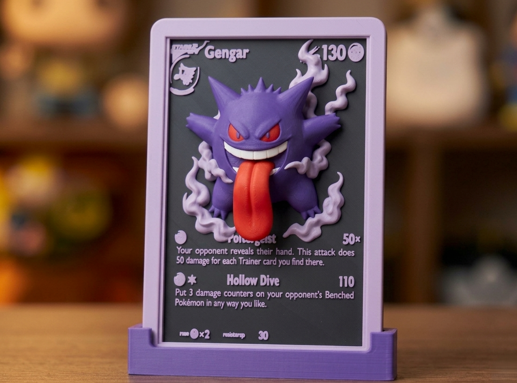 Carta Gengar in Rilievo